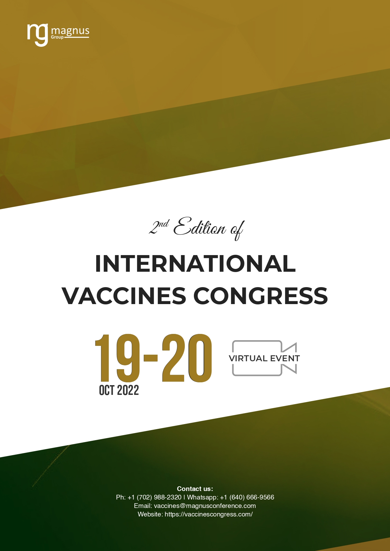 International Vaccines Congress | Online Event Event Book